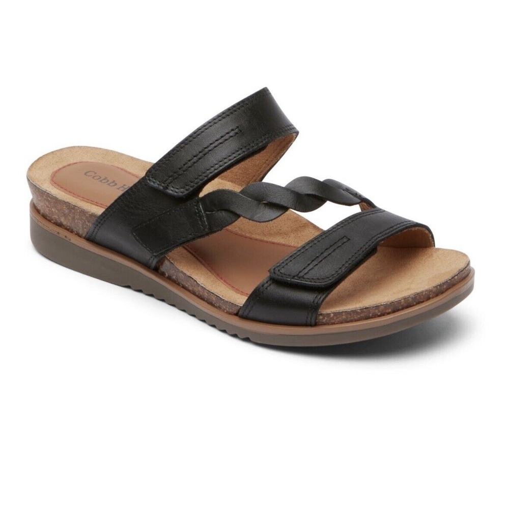 Cobb Hill Women's May Asymmetrical Slide Sandal Black - CJ0725, Black 8.5 M
